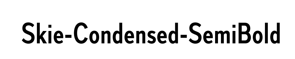 Skie-Condensed-SemiBold