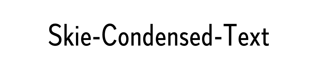 Skie-Condensed-Text