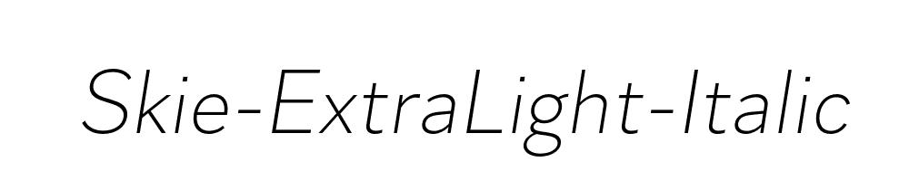 Skie-ExtraLight-Italic