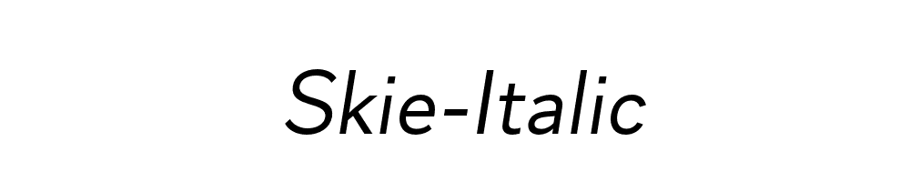 Skie-Italic