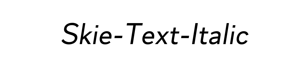 Skie-Text-Italic