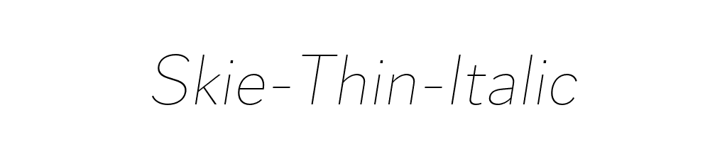 Skie-Thin-Italic