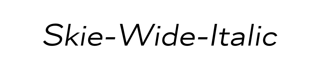 Skie-Wide-Italic