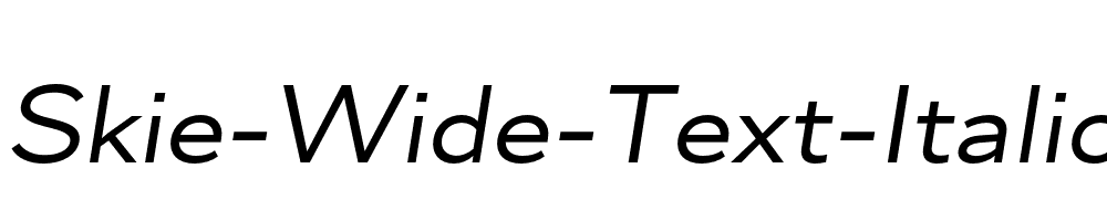 Skie-Wide-Text-Italic