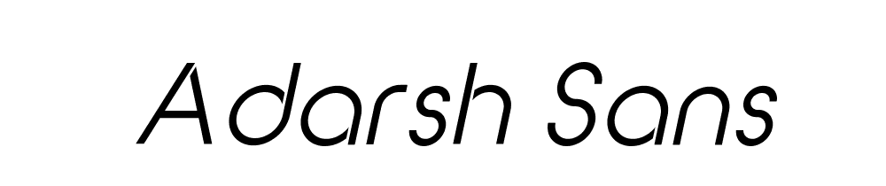 Adarsh Sans