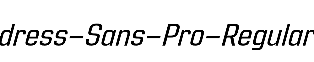 Address-Sans-Pro-Regular-It