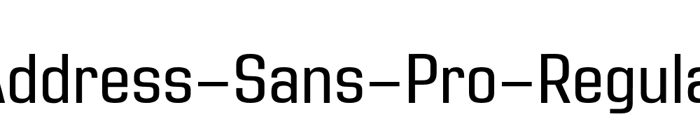 Address-Sans-Pro-Regular