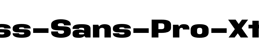 Address-Sans-Pro-Xt-Black