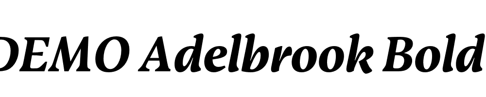 FSP DEMO Adelbrook Bold Italic