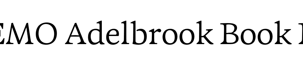 FSP DEMO Adelbrook Book Regular