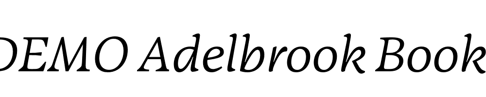 FSP DEMO Adelbrook Book Italic