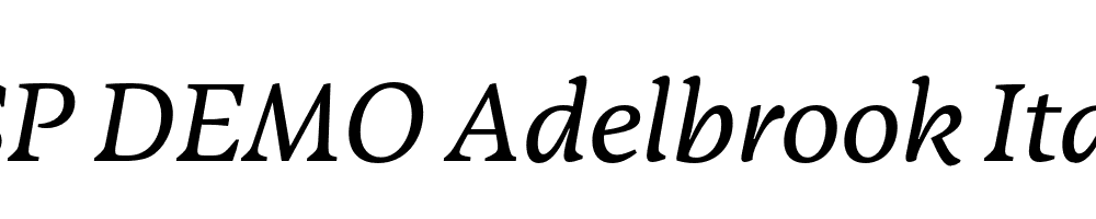 FSP DEMO Adelbrook Italic