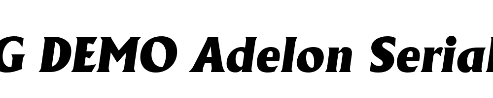  DEMO Adelon Serial Heavy Italic