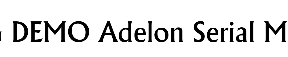  DEMO Adelon Serial Medium Regular