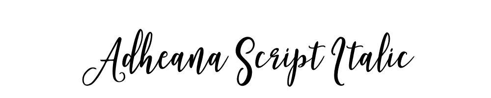 Adheana Script Italic