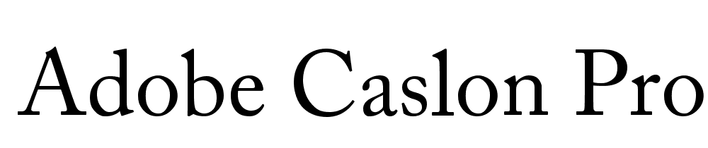 Adobe Caslon Pro