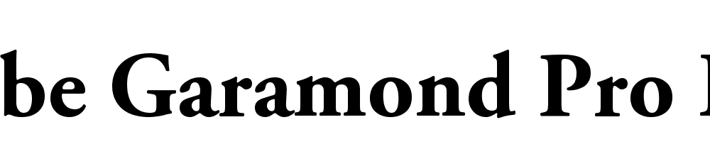 Adobe Garamond Pro Bold