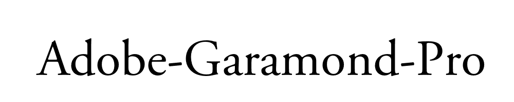 Adobe-Garamond-Pro