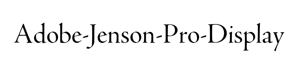 Adobe-Jenson-Pro-Display