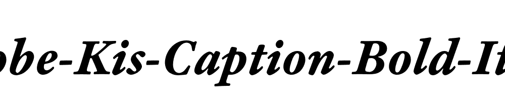 Adobe-Kis-Caption-Bold-Italic