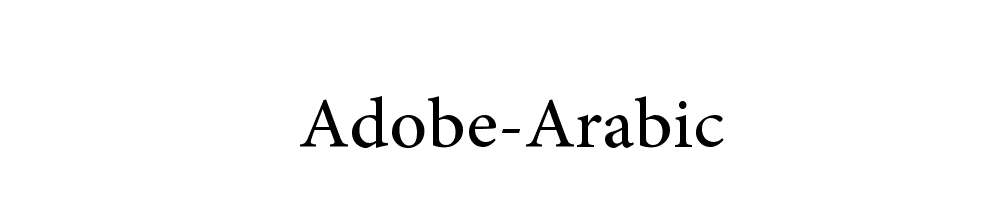 Adobe-Arabic