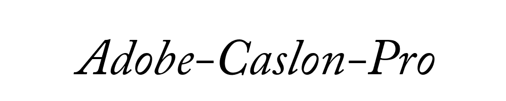 Adobe-Caslon-Pro