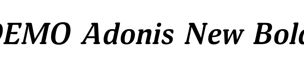 FSP DEMO Adonis New Bold Italic