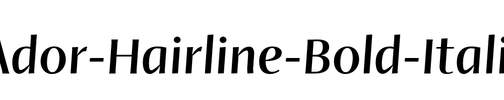 Ador-Hairline-Bold-Italic