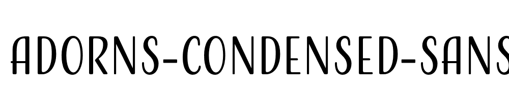 AdornS-Condensed-Sans