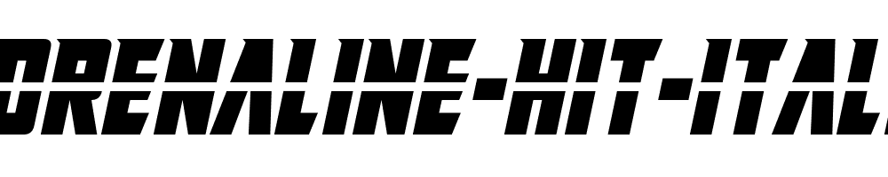 Adrenaline-Hit-Italic