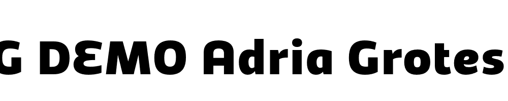  DEMO Adria Grotesk Black Italic