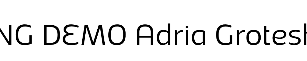  DEMO Adria Grotesk Light Italic