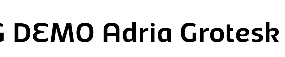  DEMO Adria Grotesk Medium Italic