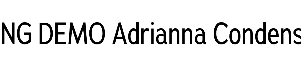  DEMO Adrianna Condensed Regular