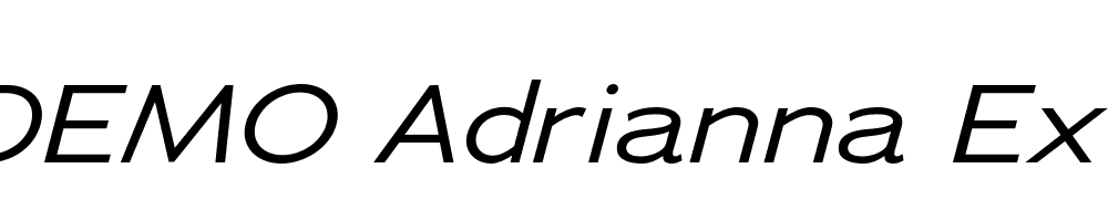  DEMO Adrianna Extended Rg Italic