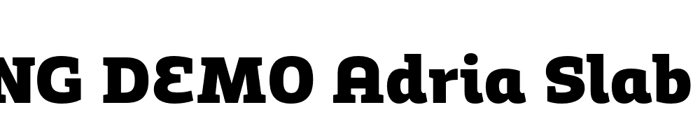  DEMO Adria Slab Black Italic