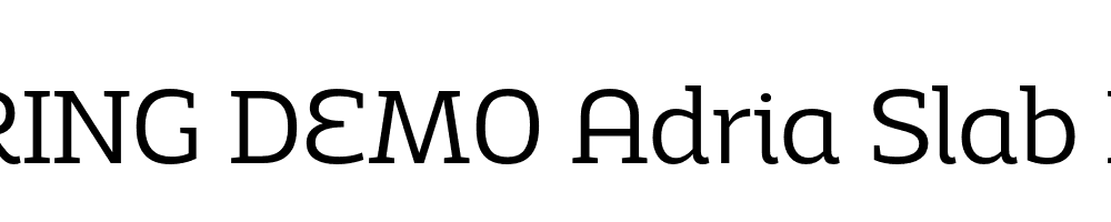  DEMO Adria Slab Light Italic