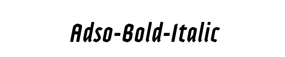 Adso-Bold-Italic