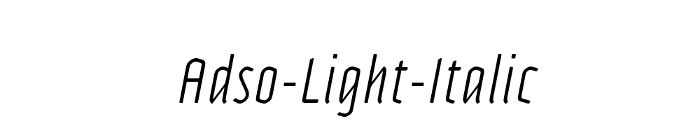 Adso-Light-Italic