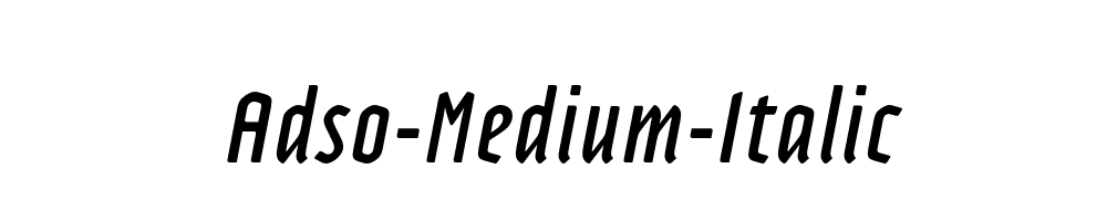 Adso-Medium-Italic