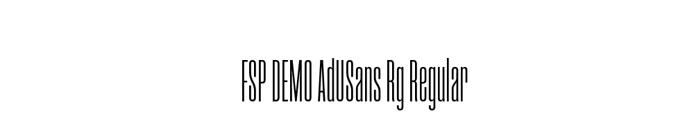 FSP DEMO AdUSans Rg Regular