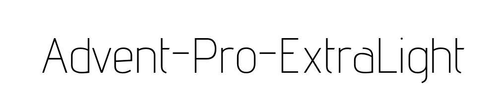 Advent-Pro-ExtraLight