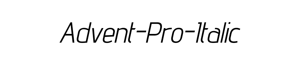 Advent-Pro-Italic