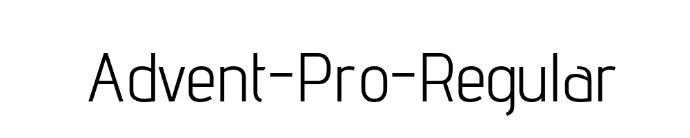 Advent-Pro-Regular