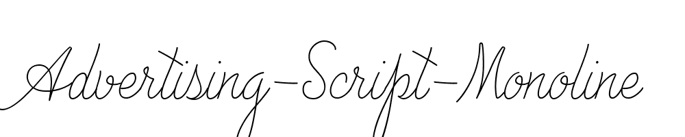 Advertising-Script-Monoline