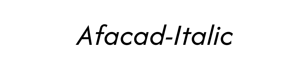 Afacad-Italic