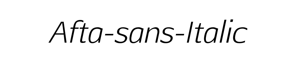 Afta-sans-Italic