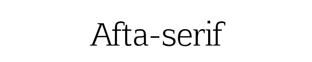 Afta-serif