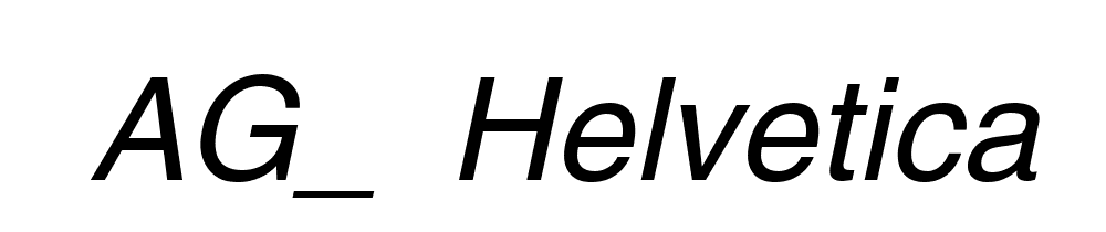 Ag_ Helvetica