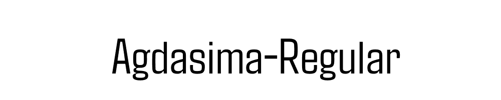 Agdasima-Regular